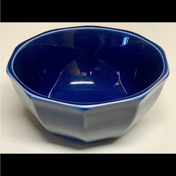 COPY - IKEA Sweden Cobalt Blue 10 Sided Soup Cereal Bowl - Picture 3 of 10